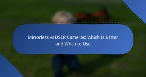 Mirrorless vs DSLR Cameras: Which Is Better and When to Use